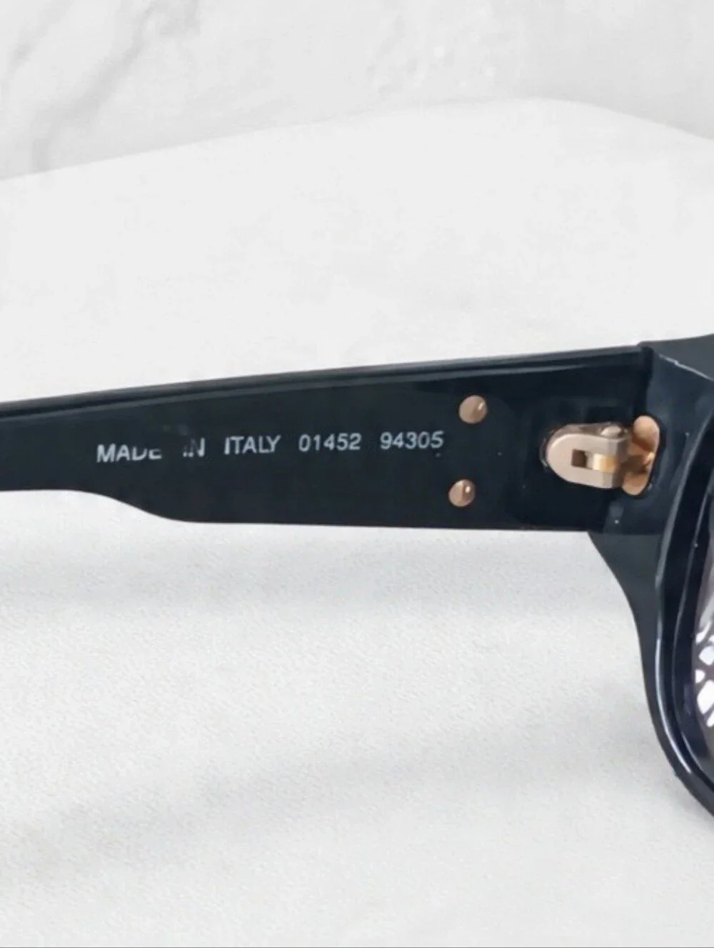 Chanel Vintage SS1991 Black Gold CC Sunglasses 01452